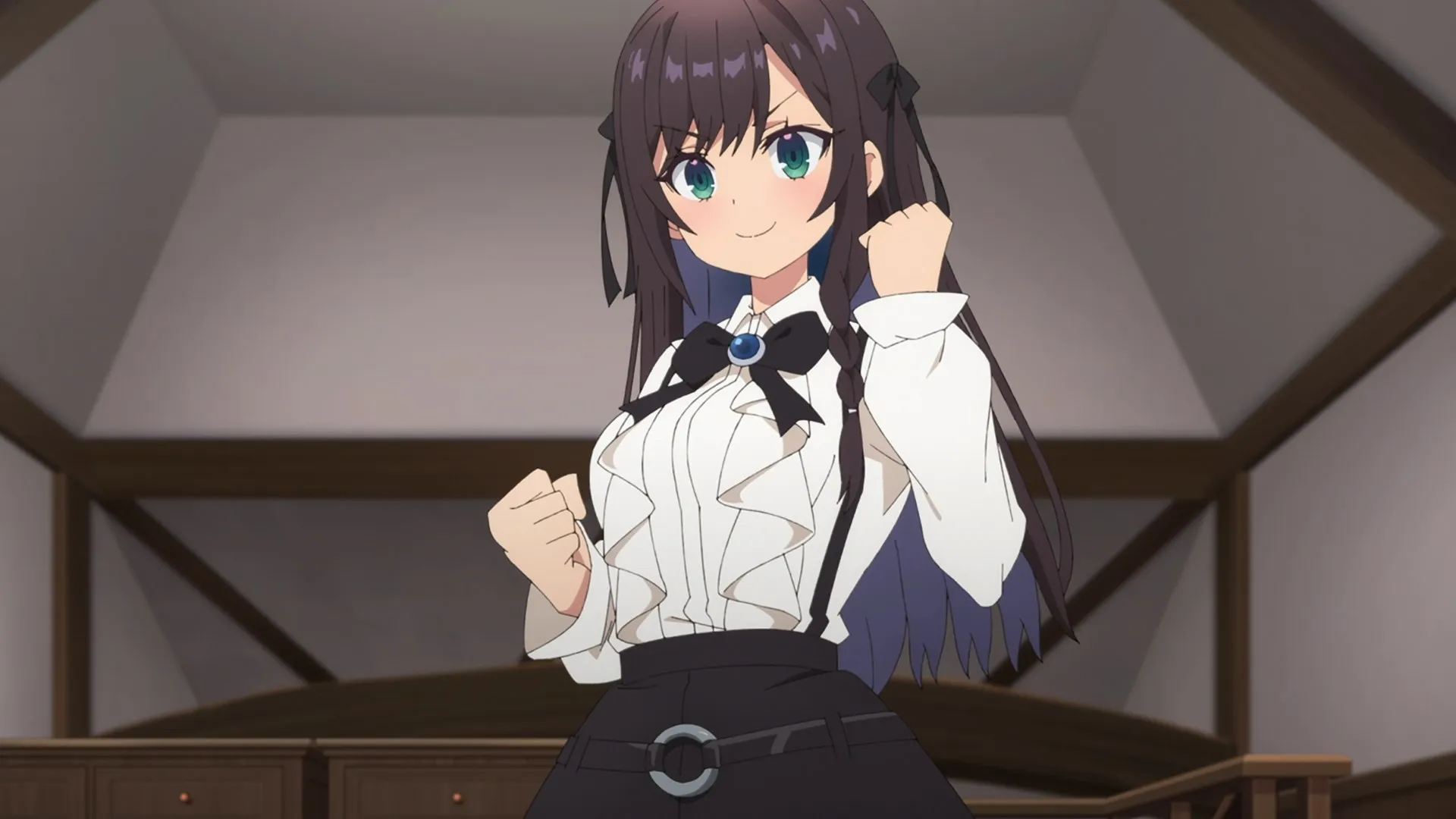 Фонове зображення Може я і рецепціоністка в гільдії, але сама здолаю боса, щоб не перепрацьовувати